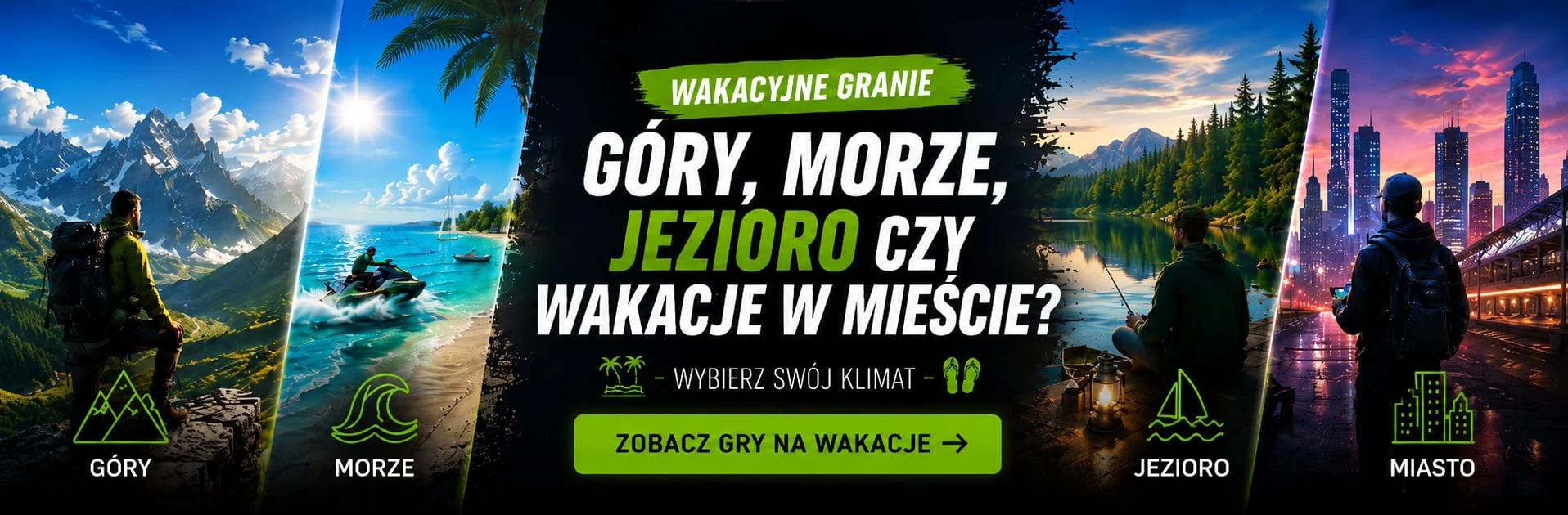 Wakacyjne granie - zobacz gry na wakacje
