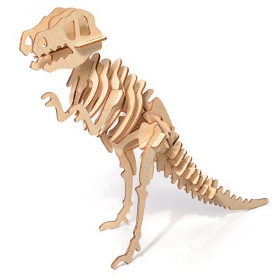 Little Story Drewniane Puzzle 3D T-Rex - Prehistoryczny Model Dinozaura - obrazek 2