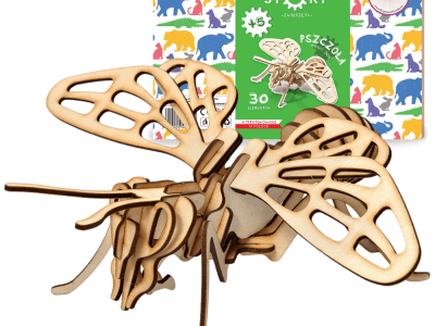 Little Story Drewniane Puzzle 3D Pszczoła - Edukacyjny Model Owada