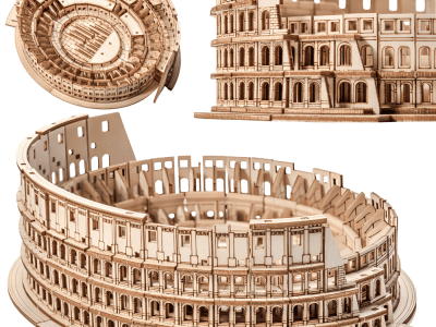 Little Story Drewniane Puzzle 3D Model Koloseum - Montaż Bez Kleju