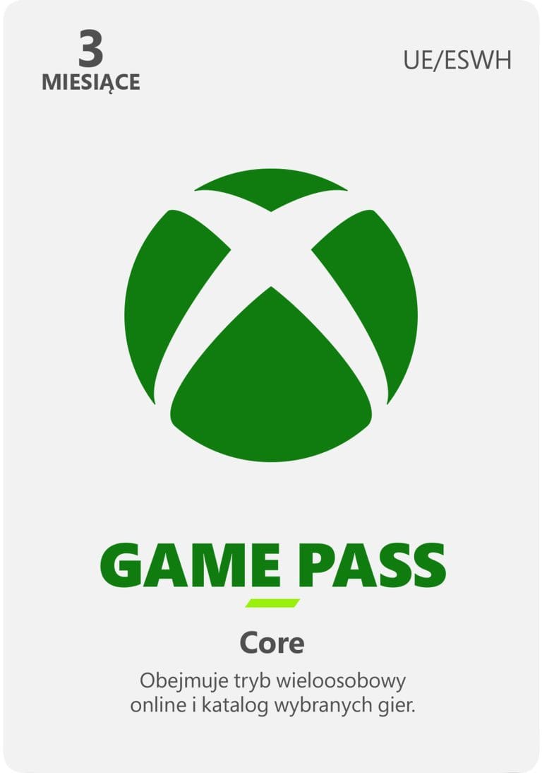 Xbox Game Pass Core 3 Miesiące Windows 10 / Xbox One / Series X|S