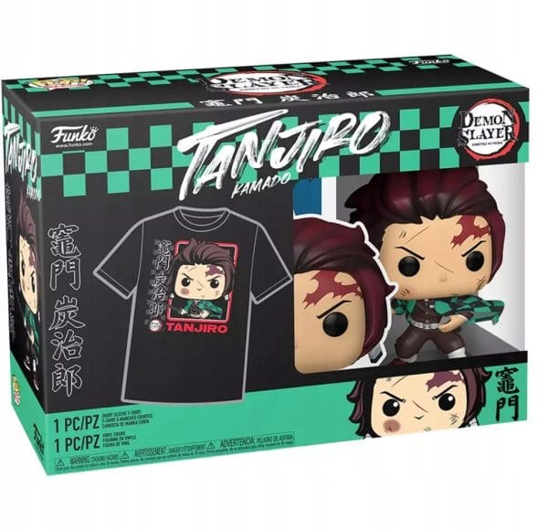 Funko POP! Tees Demon Slayer Tanjiro 867 figurka+T-shirt L - obrazek 3