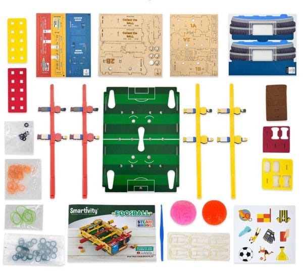 Smartivity Drewniane Mechaniczne Puzzle 3D - Piłkarzyki - obrazek 2