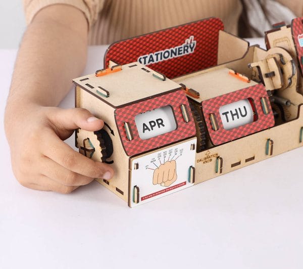 Smartivity Drewniane Mechaniczne Puzzle 3D - Kalendarz Nieskończoności - obrazek 5