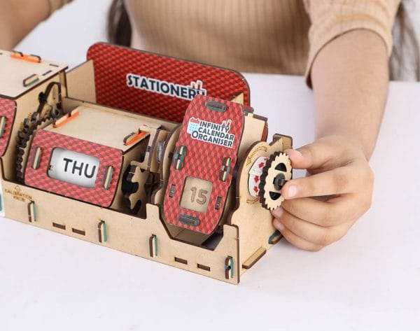 Smartivity Drewniane Mechaniczne Puzzle 3D - Kalendarz Nieskończoności - obrazek 6