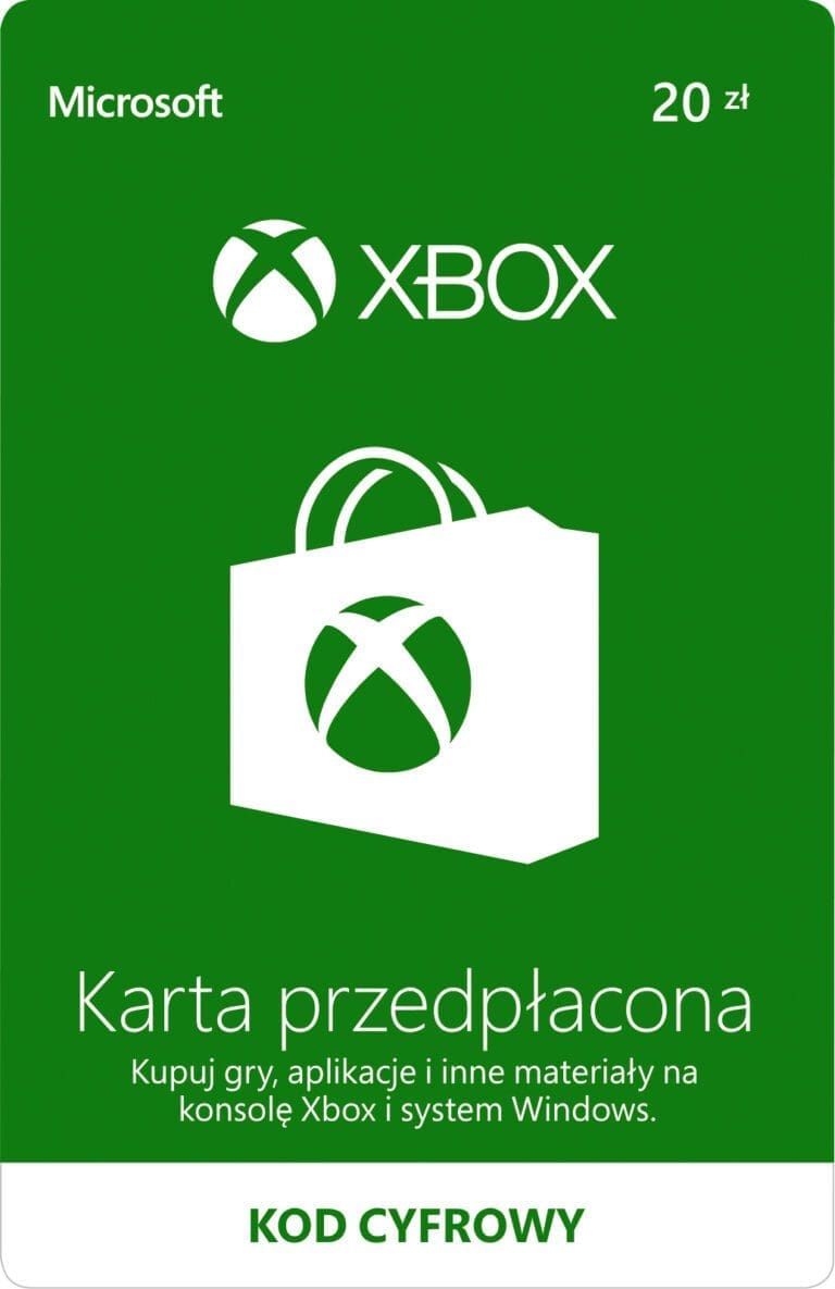 Xbox Gift Card 20 PLN PL - Karta Przedpłacona Xbox Cyfrowy Kod