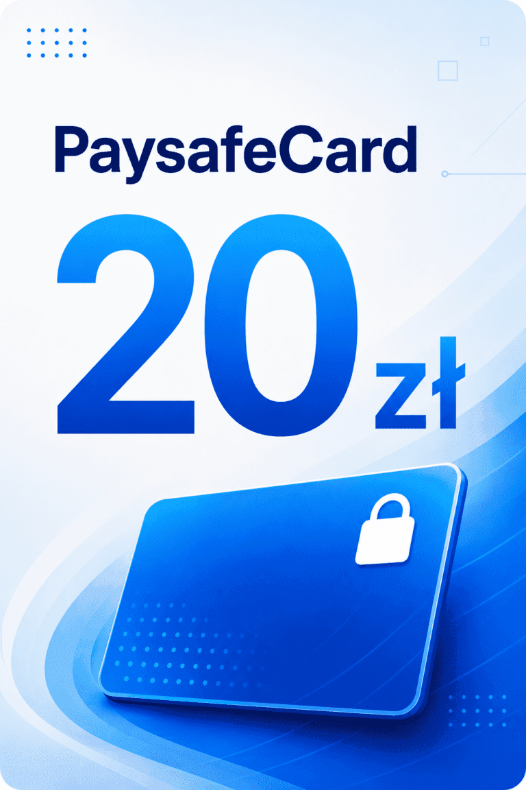 Paysafecard 20 PLN – Doładowanie Prepaid Kod Cyfrowy