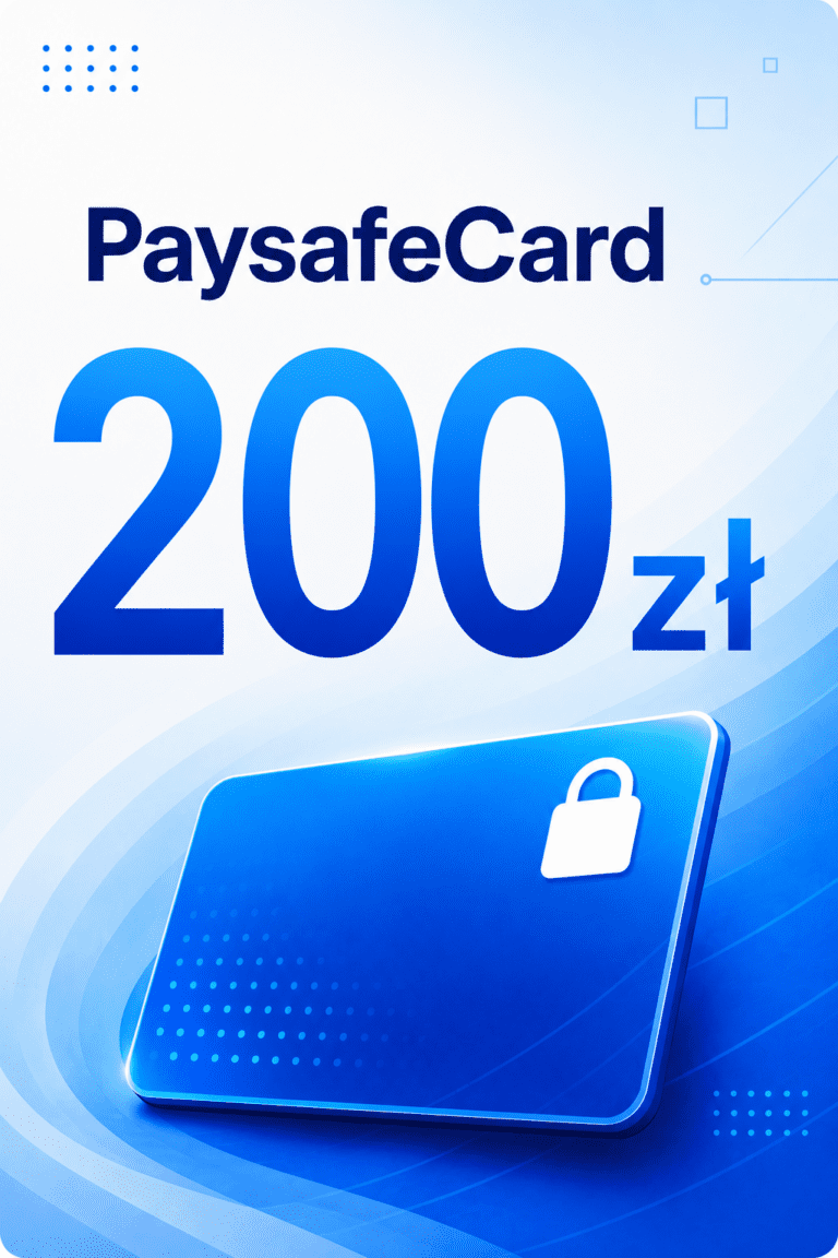 Paysafecard 200 PLN – Doładowanie Prepaid Kod Cyfrowy