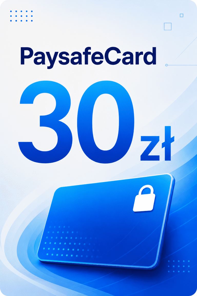 Paysafecard 30 PLN – Doładowanie Prepaid Kod Cyfrowy