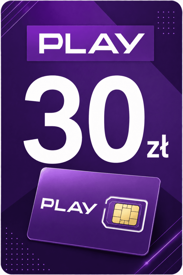 Play 30 PLN PL – Doładowanie Prepaid Kod Cyfrowy