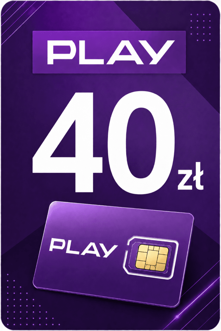 Play 40 PLN PL – Doładowanie Prepaid Kod Cyfrowy