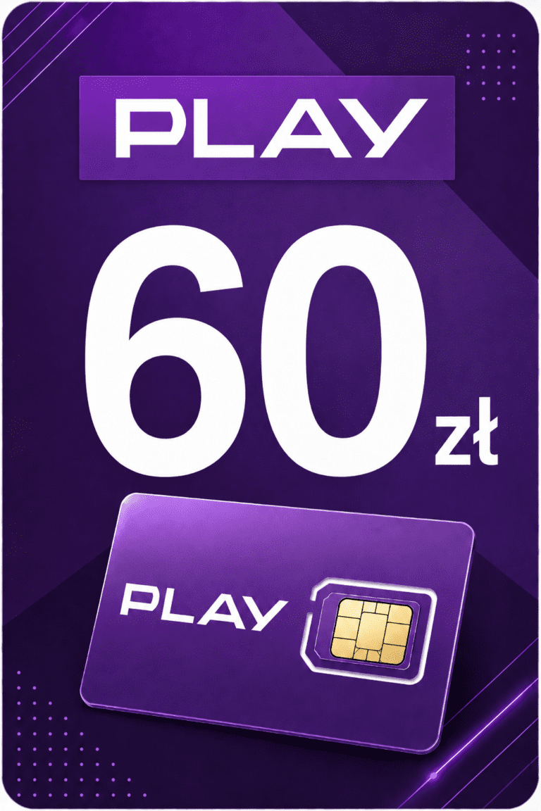 Play 60 PLN PL – Doładowanie Prepaid Kod Cyfrowy