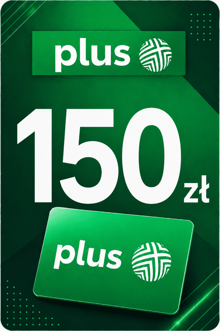 Plus 150 PLN PL – Doładowanie Prepaid Kod Cyfrowy
