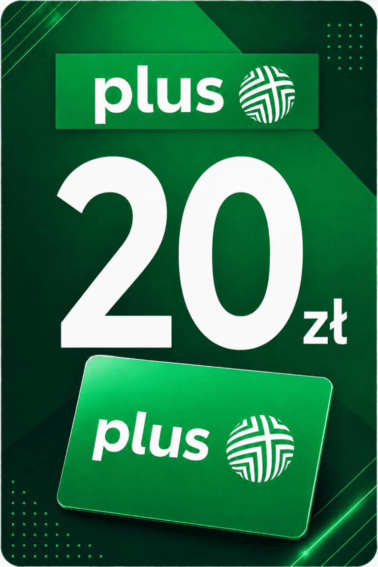Plus 20 PLN PL - Doładowanie Prepaid Kod Cyfrowy