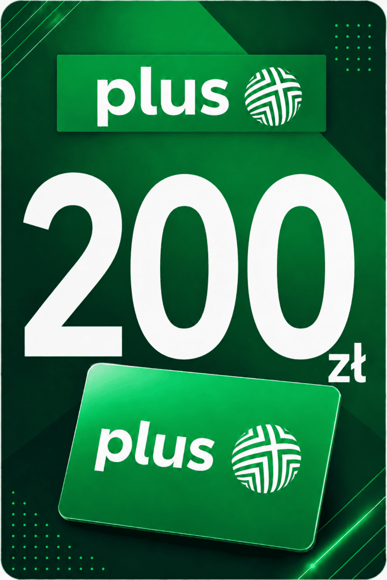 Plus 200 PLN PL – Doładowanie Prepaid Kod Cyfrowy