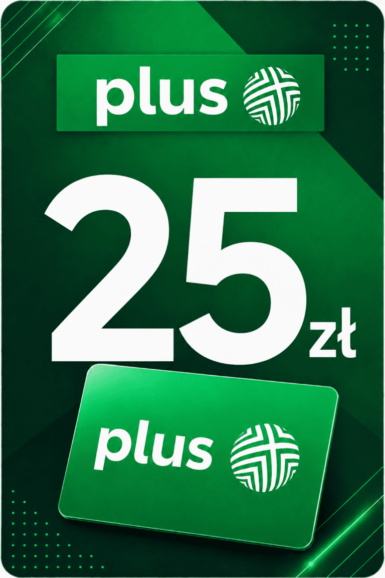 Plus 25 PLN PL - Doładowanie Prepaid Kod Cyfrowy