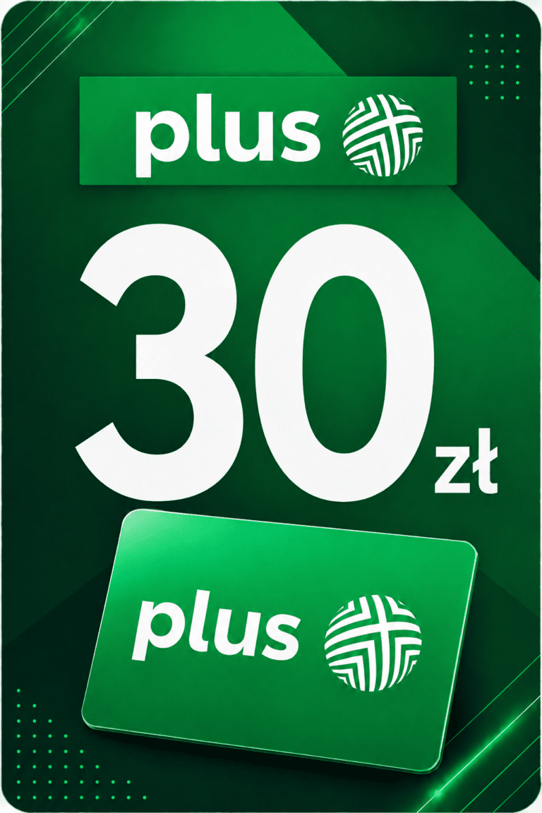 Plus 30 PLN PL – Doładowanie Prepaid Kod Cyfrowy