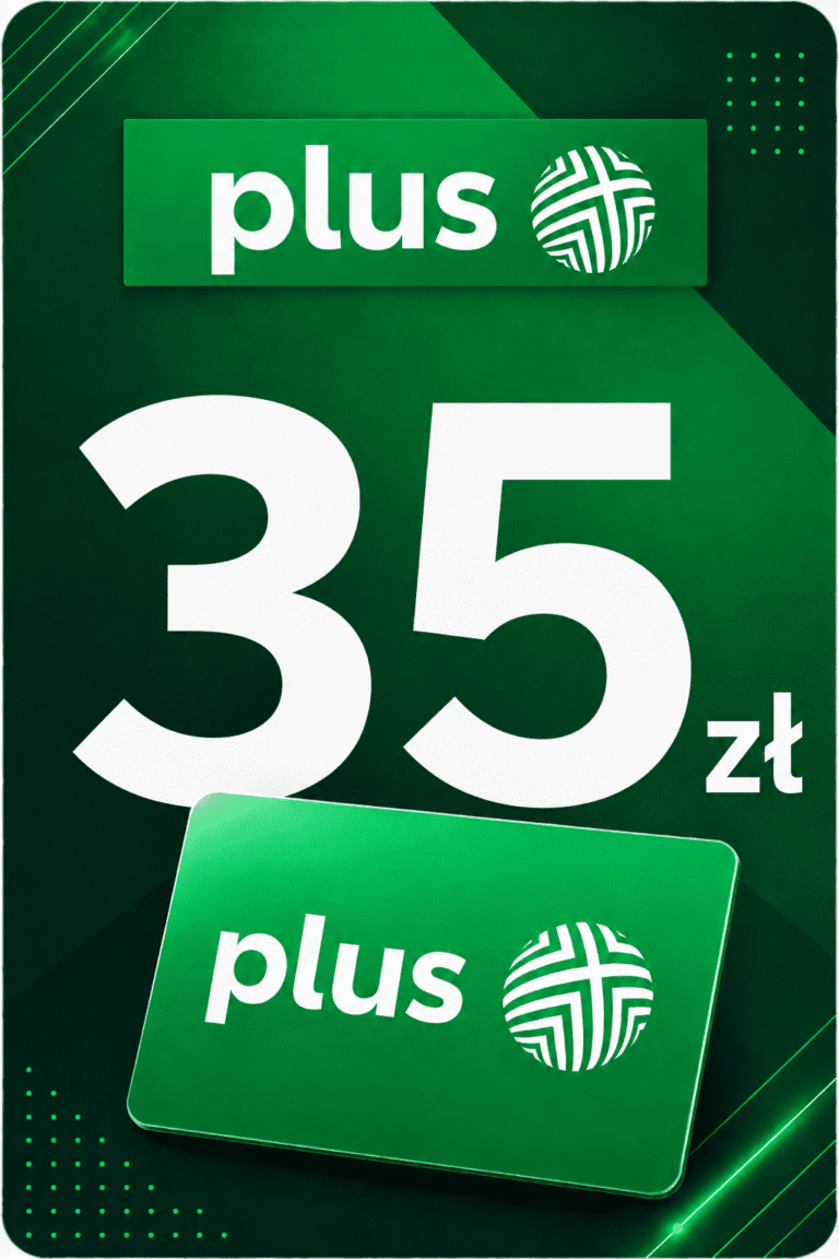 Plus 35 PLN PL – Doładowanie Prepaid Kod Cyfrowy