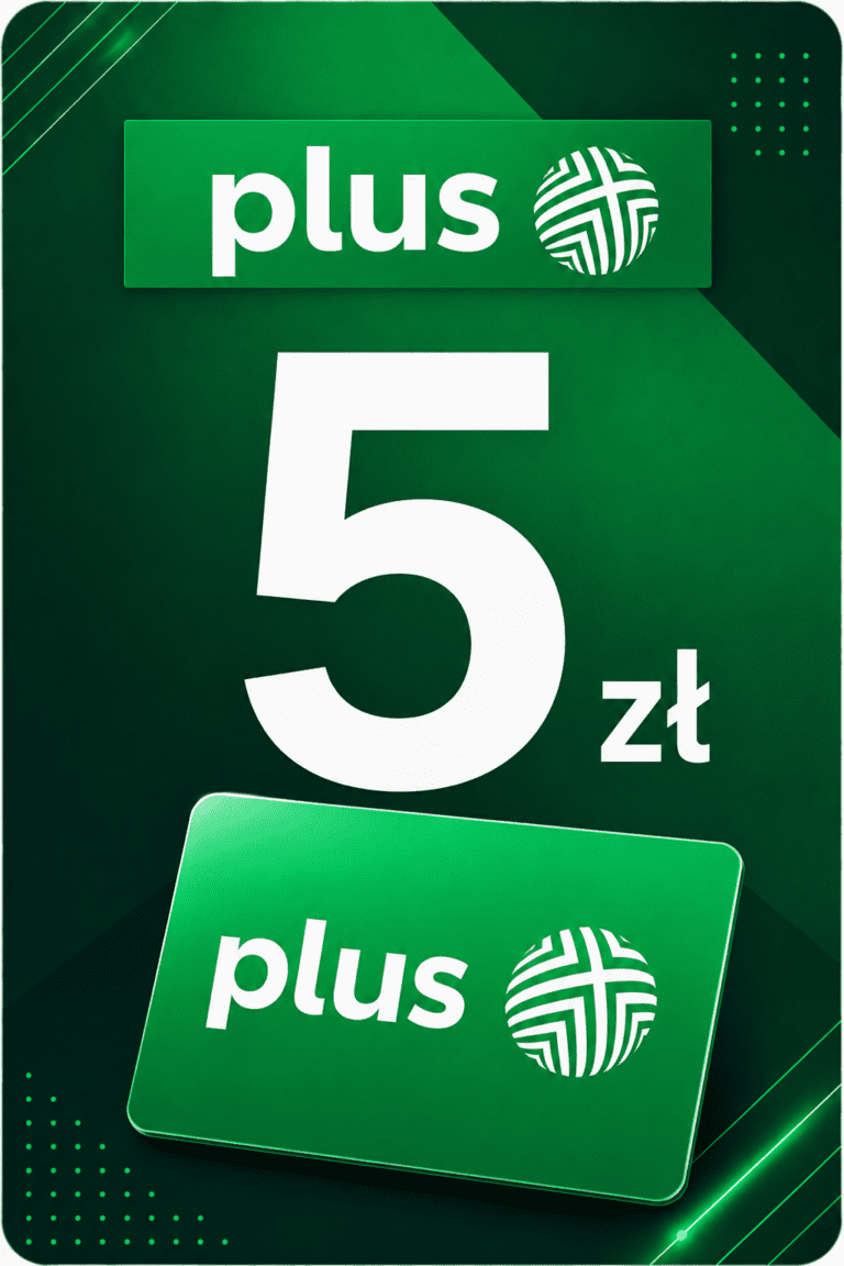 Plus 5 PLN PL - Doładowanie Prepaid Kod Cyfrowy