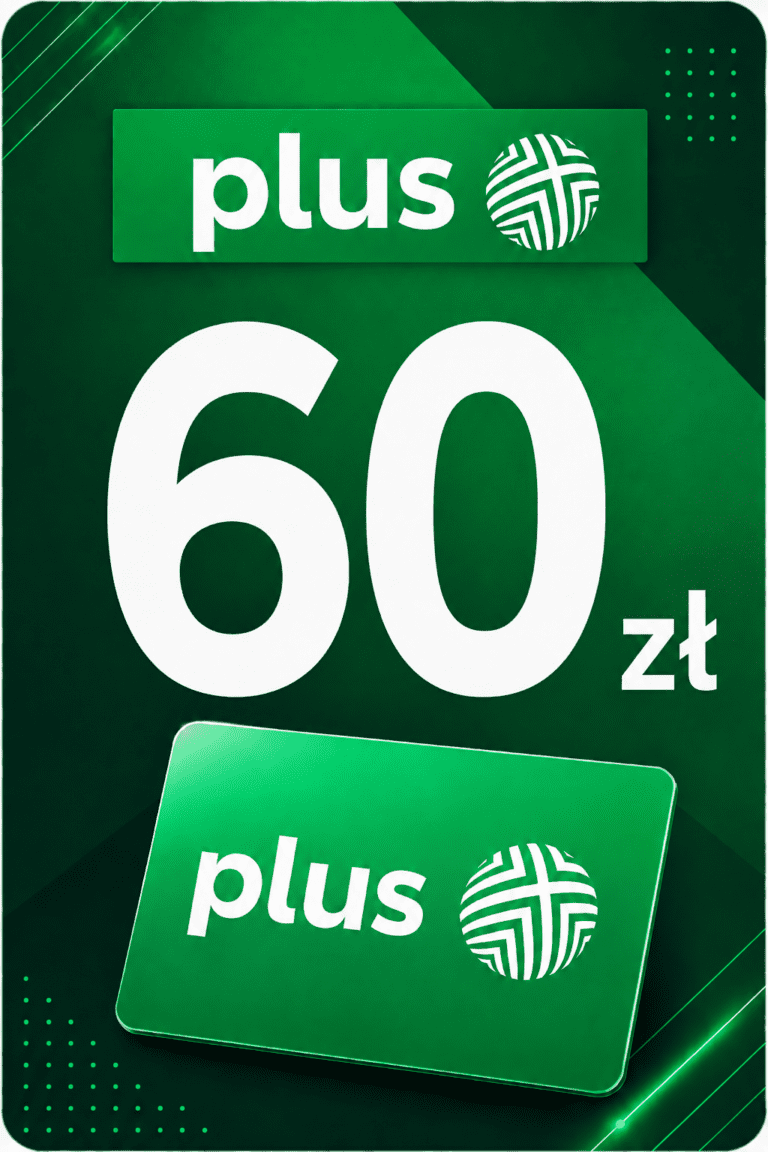 Plus 60 PLN PL – Doładowanie Prepaid Kod Cyfrowy