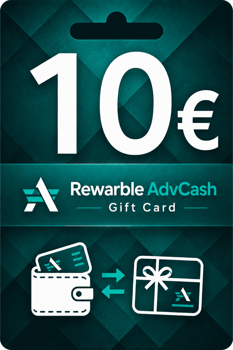 Rewarble AdvCash 10 euro Karta Prezentowa