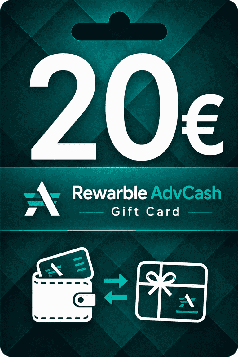 Rewarble AdvCash 20 euro Karta Prezentowa