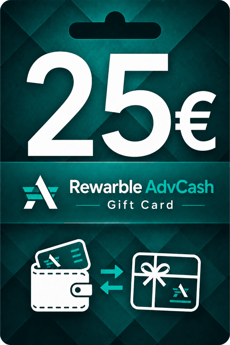 Rewarble AdvCash 25 euro Karta Prezentowa