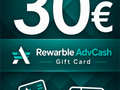 Rewarble AdvCash 30 euro Karta Prezentowa