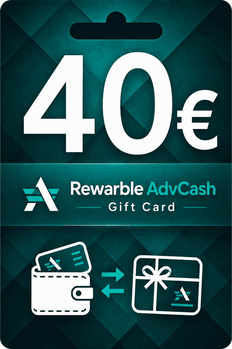 Rewarble AdvCash 40 euro Karta Prezentowa
