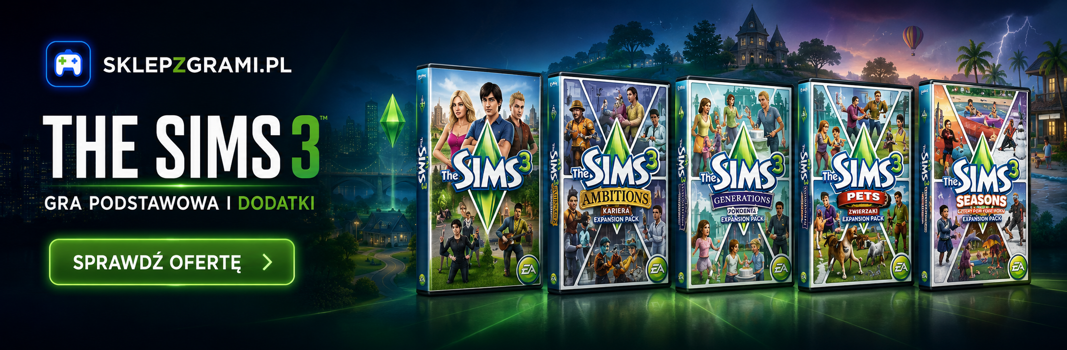 Zobacz gry z serii The Sims 3